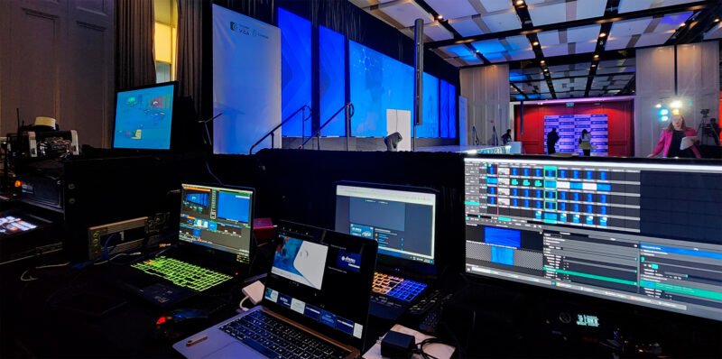 Switcher de video para realización en vivo de eventos